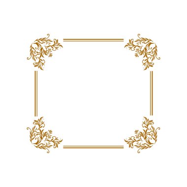 Tasarım Altın çerçeveler altın dikdörtgen