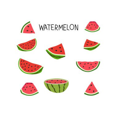 Karpuz dilimi ve Tam Meyve deseni