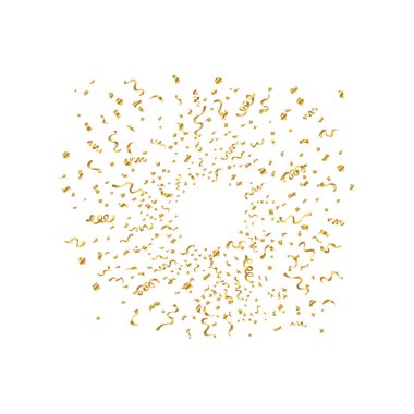 Renkli Konfeti, Kağıt Konfeti Tasarım Vektör Çizimi