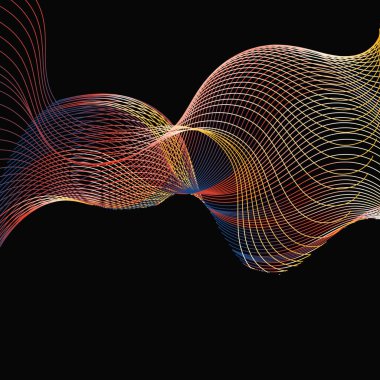 Soyut yarım ton dalga noktalı arka plan