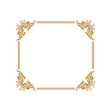 Altın çerçeveler altın dikdörtgen