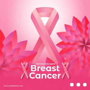 Göğüs kanseri farkındalık kurdelesi tasarımı