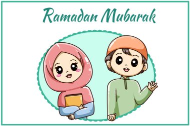 Ramazan Mübarek karikatür çiziminde küçük bir kardeş