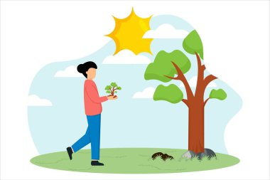 Dünya Günü Düz Tasarımı