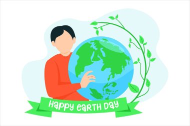 Dünya Günü Düz Tasarımı