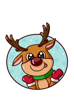 Noel temalı şirin bir geyik