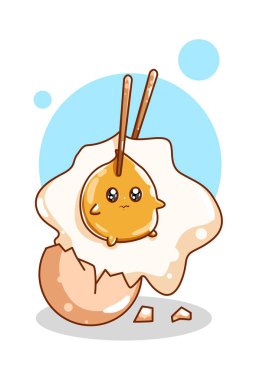 Kırık yumurta çizimi.