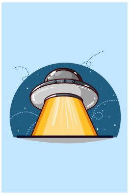 UFO çizimi el çizimi