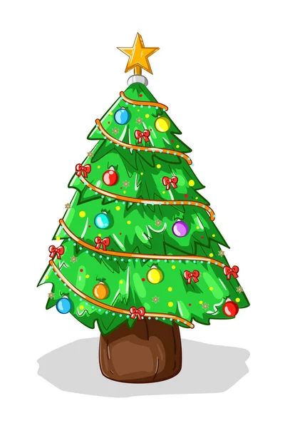Vánoční Stromeček Ilustrace — Stockový vektor