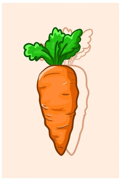 Рисунок Морковного Вектора — стоковый вектор