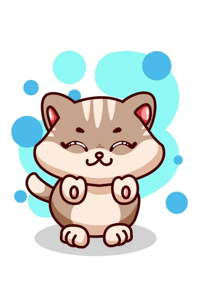 可爱的小猫咪插图 — 图库矢量图片
