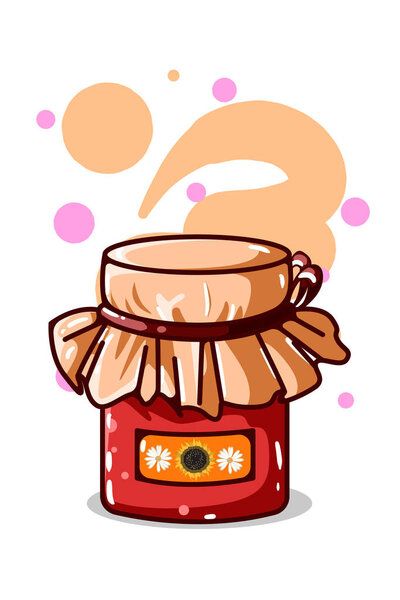 Honey jam vector illustration
