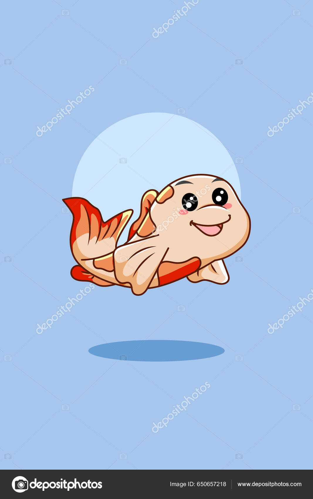 귀여운 물고기 스톡 벡터 - ©neves.graphic777 650657218, image size:1067x1700