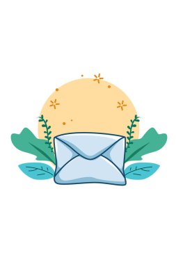 Sevimli harf simgesi tasarımı çizgi film illüstrasyonu