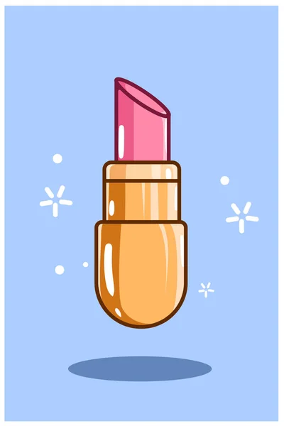 stock vector Icon lipstick cartoon illustration