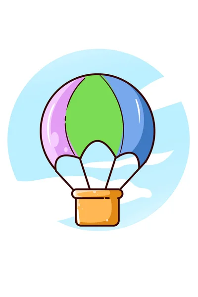 Εικονογράφηση Κινουμένων Σχεδίων Μπαλόνι Αέρα — Διανυσματικό Αρχείο