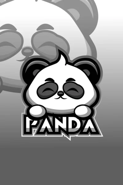 Logo Pandy Sportovní Ilustrace — Stockový vektor
