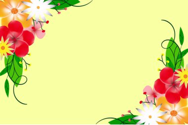 Hibiscus gerçekçi arkaplan tasarımı