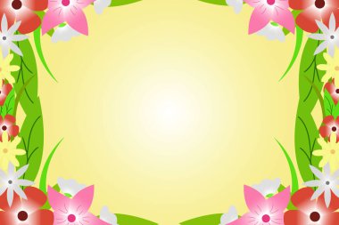 Düz dizayn amber arkaplan illüstrasyonu