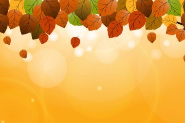 Düz güzel sonbahar arkaplan tasarımı