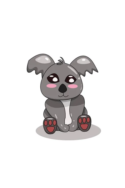 Cute Koala Cartoon Illustration — Stock Vector
