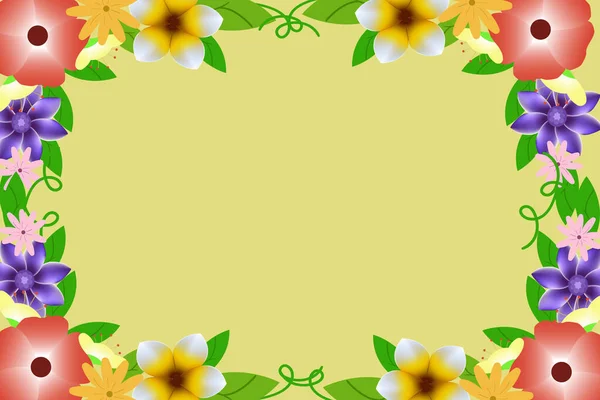 平面设计花卉背景图 — 图库矢量图片