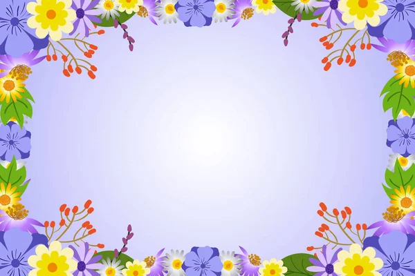 Beautiful Flower Background Illustration — Stock Vector