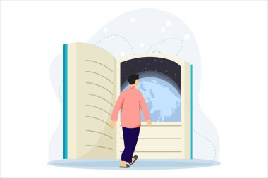 Dünya Kitap Günü Düz Tasarımı