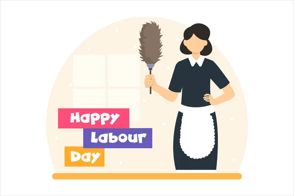 stock vector Labour Day Flat Design