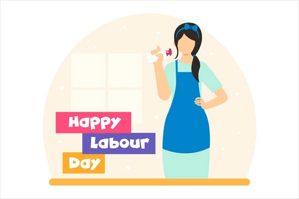 Stock vector Labour Day Flat Design