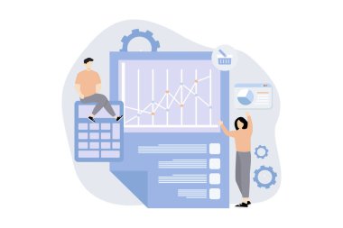 Dijital pazarlama düz tasarım