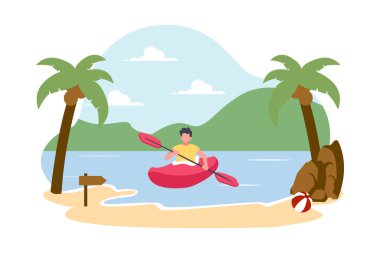 Seyahat Düz Çizim Tasarımı