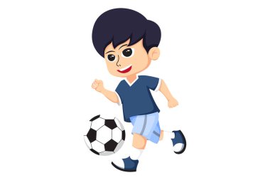 Şirin Küçük Futbolcu Karakter Çizimi