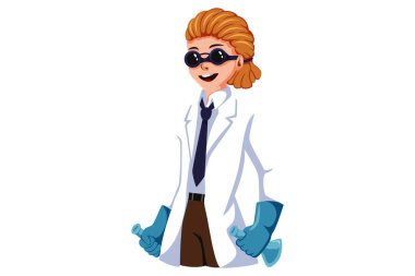 Doktor Meslek Karakteri Tasarımı Çizimi