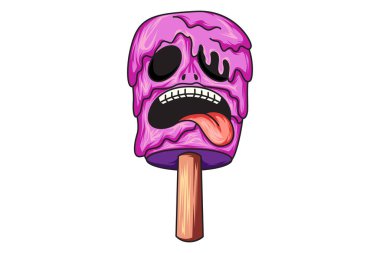 Korkutucu Dondurma Karakteri Çizimi