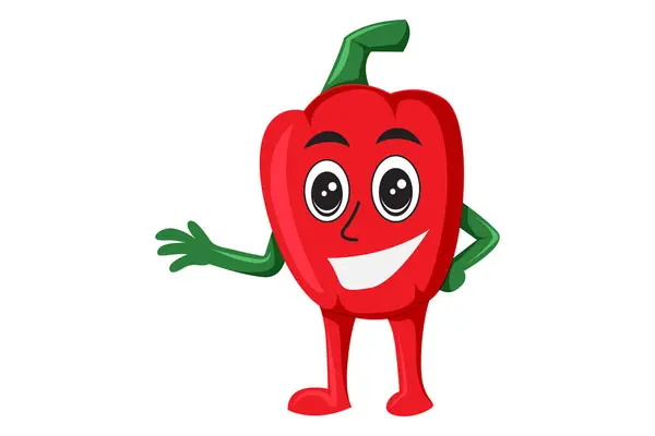 Cute Peppers Character Design Illustration — Stock Vector
