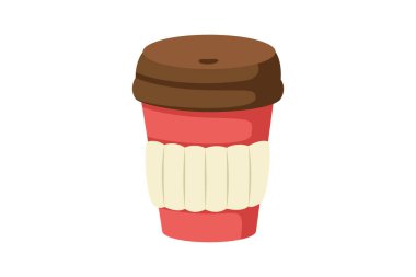 Sıcak içecek Kış Etiketi Tasarımı