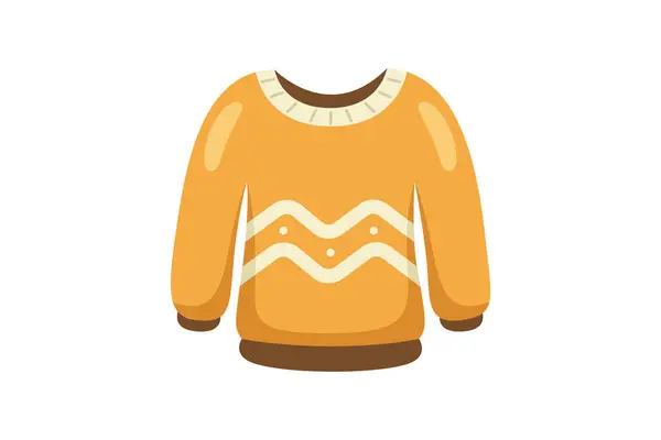 Sweater Winter Clothes Sticker Design — Stock Vector