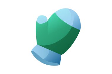 Yeşil Eldiven Kış Etiketi Tasarımı