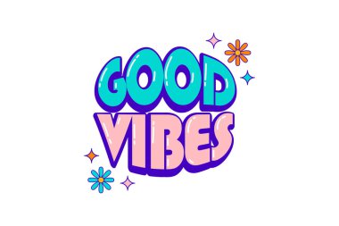 Good Vibes y2k Etiket Tasarımı
