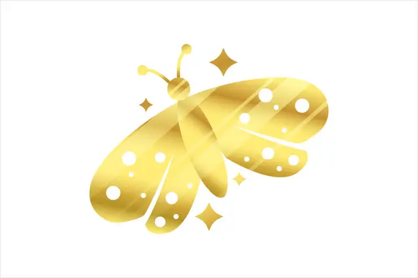Butterfly Laser Metallic Sticker Design — Stock Vector