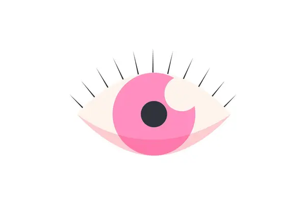 Eye Funny Weird Sticker — Stock Vector