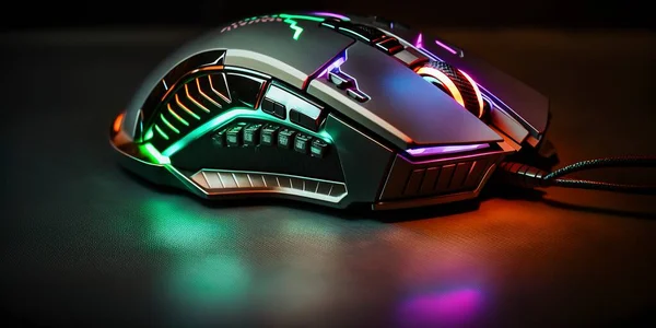 gaming mouse with rgb led light