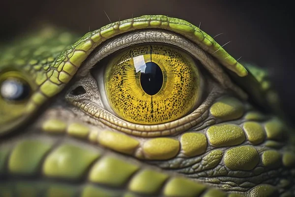 close-up of a green eye with a beautiful eyes