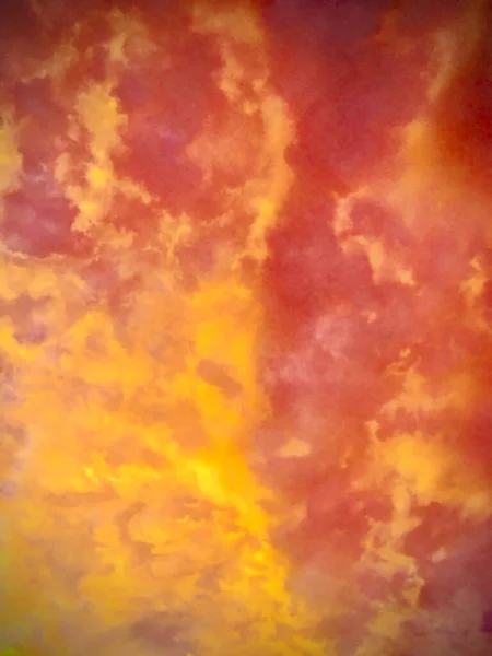 Incroyable Éclairage Coucher Soleil Dans Soirée Avec Beau Ciel Rouge — Photo