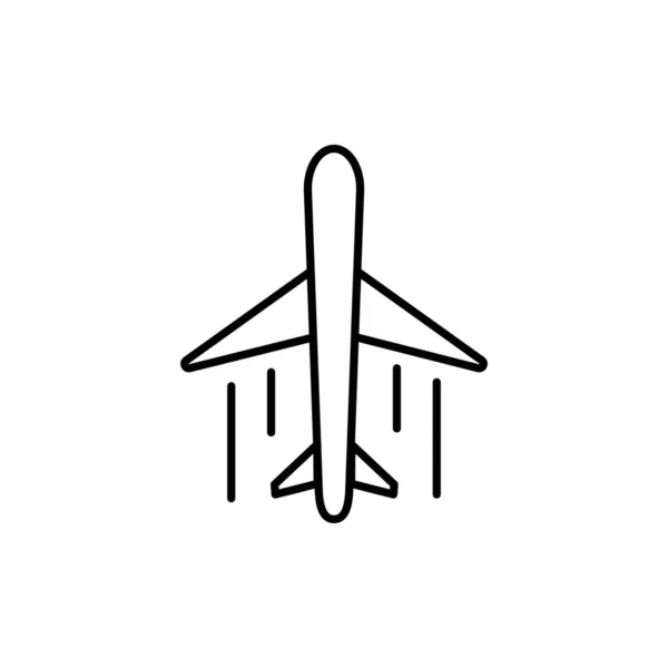 Ikona Letištního Letadla Letištní Rovina Symbol Šablona Pro Grafické Web — Stockový vektor