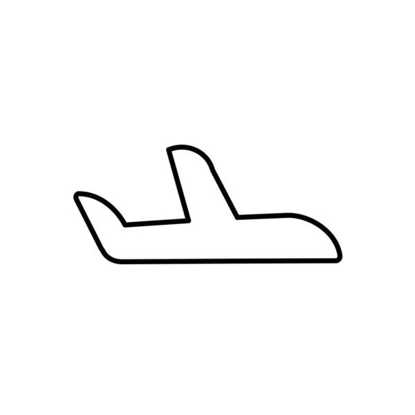 Vliegtuig Icon Vector Transport Logo Template — Stockvector