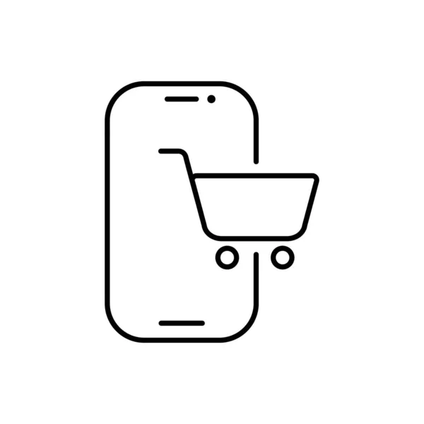 Vektor Handel Ikon Online Shopping Symbol Betalningssymbol Illustration — Stock vektor