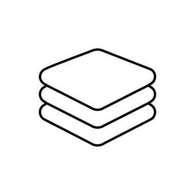 Layer flat icon. Single high quality outline symbol for web design or mobile app. Layer thin line signs for design logo, visit card, etc.