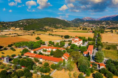 Yunanistan 'ın Kefalonia adasındaki Agios Gerasimos Manastırı. Yunanistan 'ın Kefalonyalı Agios Gerasimos Manastırı.